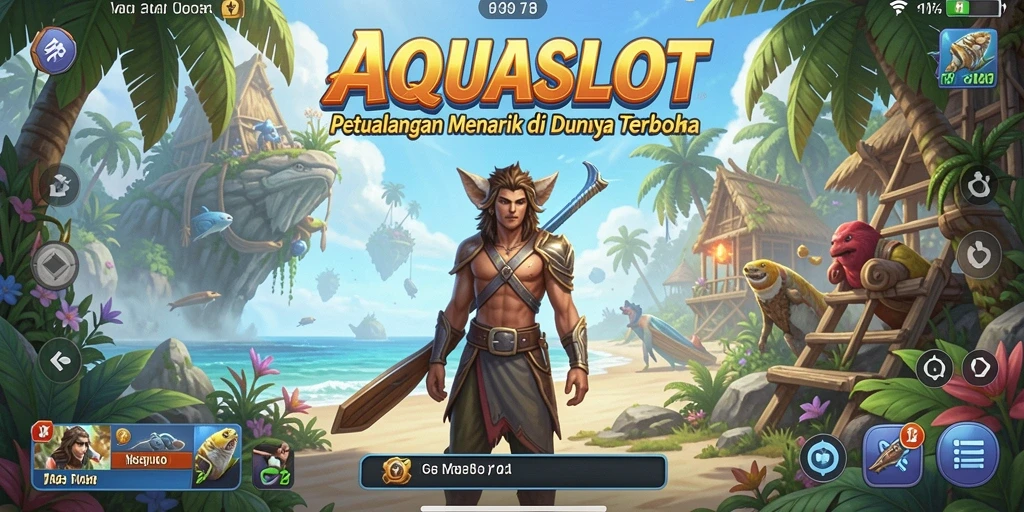 Tampilan menarik dari gameplay Open World AQUASLOT yang memukau.