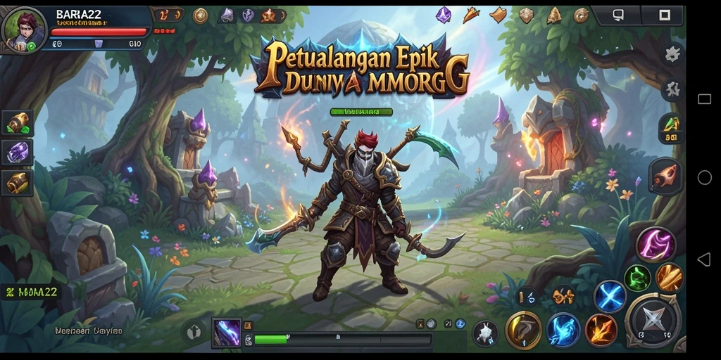 Gameplay seru BARA22 dalam dunia MMORPG yang menakjubkan.