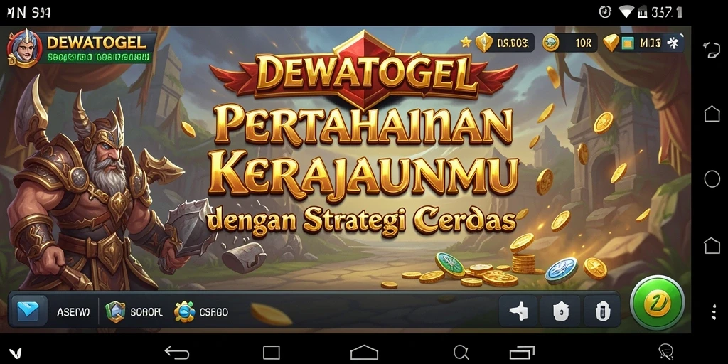 Tampilan gameplay seru DEWATOGEL di Tower Defense.