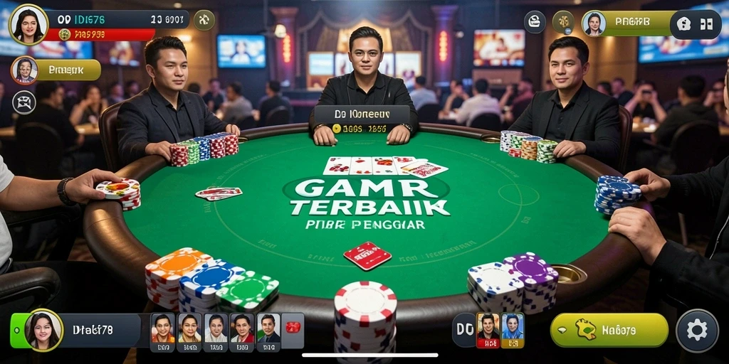Gameplay seru ID678 dengan suasana permainan poker yang kompetitif.