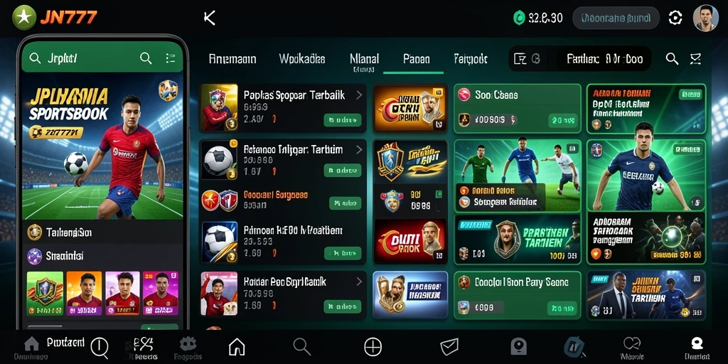 Screenshot utama JNT777 menampilkan antarmuka taruhan yang menarik dan intuitif.