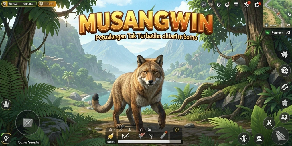 Tampilan gameplay seru di dunia terbuka MUSANGWIN.