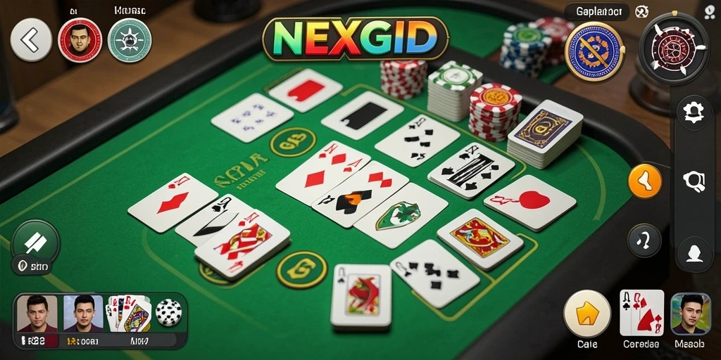 Tampilan main Gaple yang menarik dan interaktif di NEXGID.