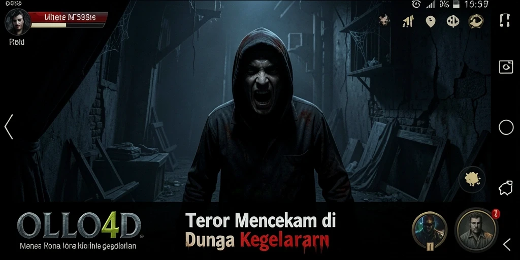 Tangkapan layar dari gameplay OLLO4D yang menegangkan.