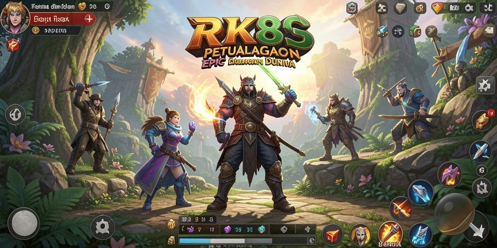 Tampilan gameplay RK88 yang menarik dan penuh aksi RPG.