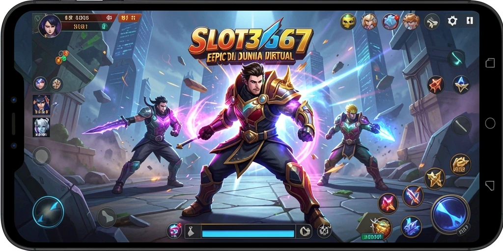 Tangkapan layar SLOT367 menunjukkan pertarungan seru dengan karakter yang beraksi.