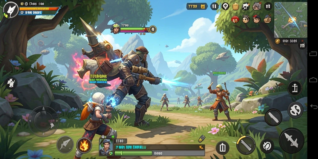 Tangkapan layar gameplay TT789 menunjukkan eksplorasi dalam dunia terbuka.