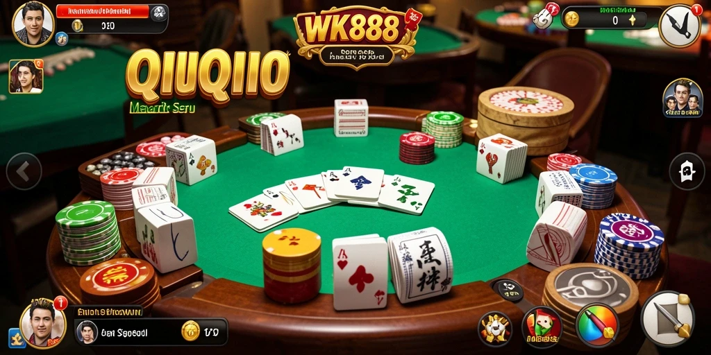 Gameplay seru WK888 yang menyuguhkan permainan QiuQiu.