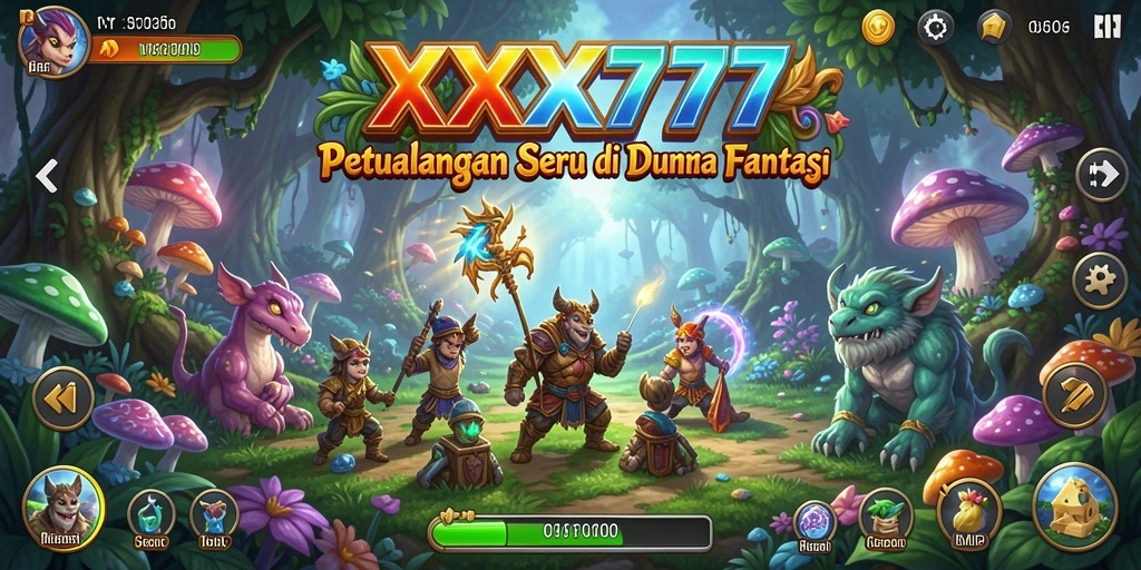 Screenshot utama XXX777 menampilkan gameplay menakjubkan dengan aksi petualangan.